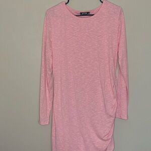 Pink Long Sleeve Dress
